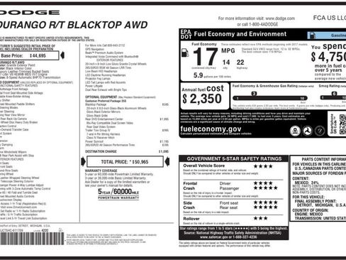 Used 2017 Dodge Durango R/T w/ Trailer Tow Group IV AWD/4WD image 21