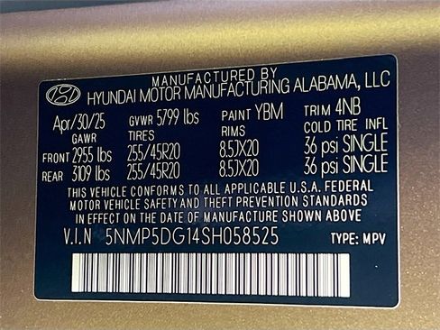 New 2025 Hyundai Santa Fe Calligraphy image 35