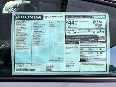 New 2026 Honda Accord Sport image 21