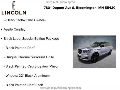 Certified 2023 Lincoln Navigator L Black Label AWD/4WD image 5