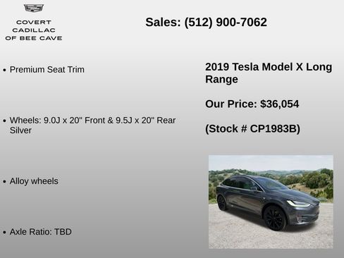 Used 2019 Tesla Model X Long Range AWD/4WD image 18