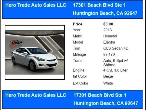 Used 2013 Hyundai Elantra GLS FWD image 11