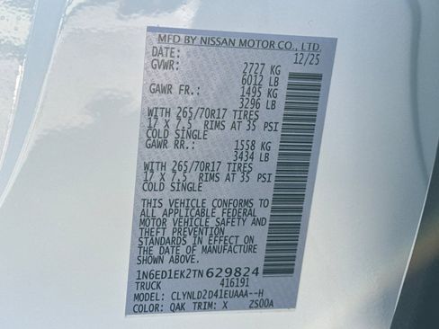 New 2026 Nissan Frontier PRO-4X w/ Tow Package image 34