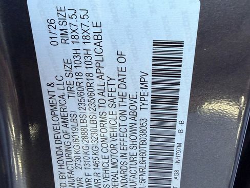 New 2026 Honda Odyssey EX-L image 43