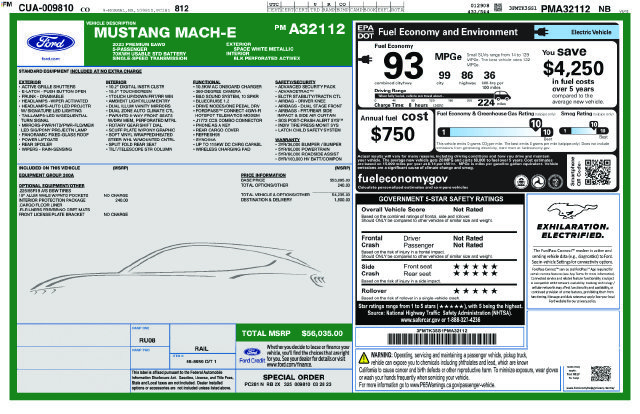 Certified 2023 Ford Mustang Mach-E Premium AWD/4WD image 5