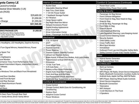 Used 2026 Toyota Camry LE w/ Convenience Package FWD image 8