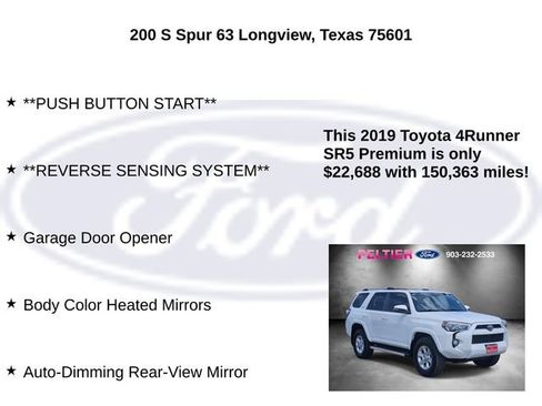 Used 2019 Toyota 4Runner SR5 Premium AWD/4WD image 15