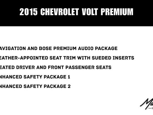 Used 2015 Chevrolet Volt Premium w/ Premium Trim Package FWD image 2