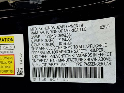 New 2026 Honda Civic Sport image 36