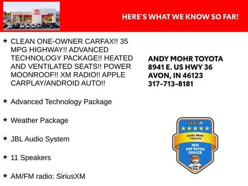 Used 2025 Toyota RAV4 Limited w/ Advanced Technology Package FWD image 2