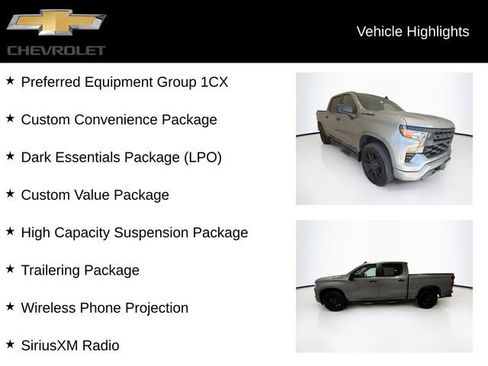 Used 2023 Chevrolet Silverado 1500 Custom w/ LPO, Dark Essentials Package AWD/4WD image 5