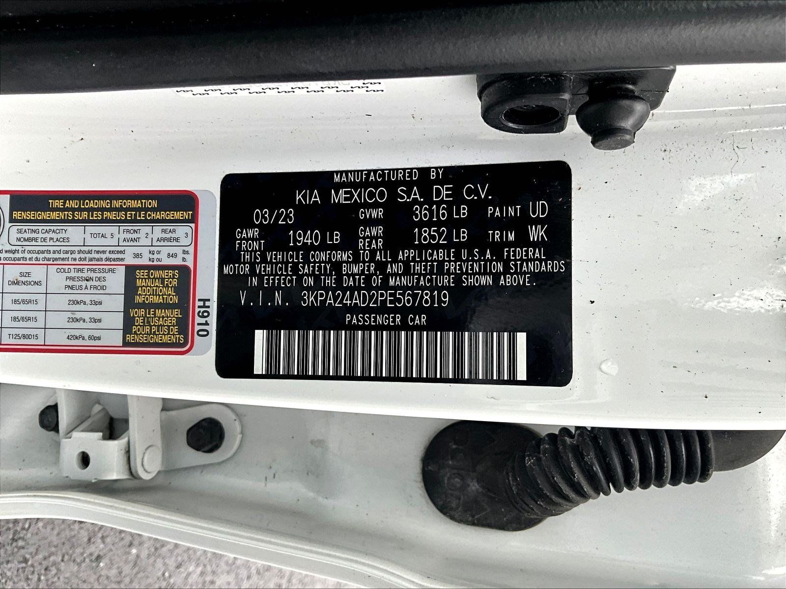 Used 2023 Kia Rio S FWD image 18
