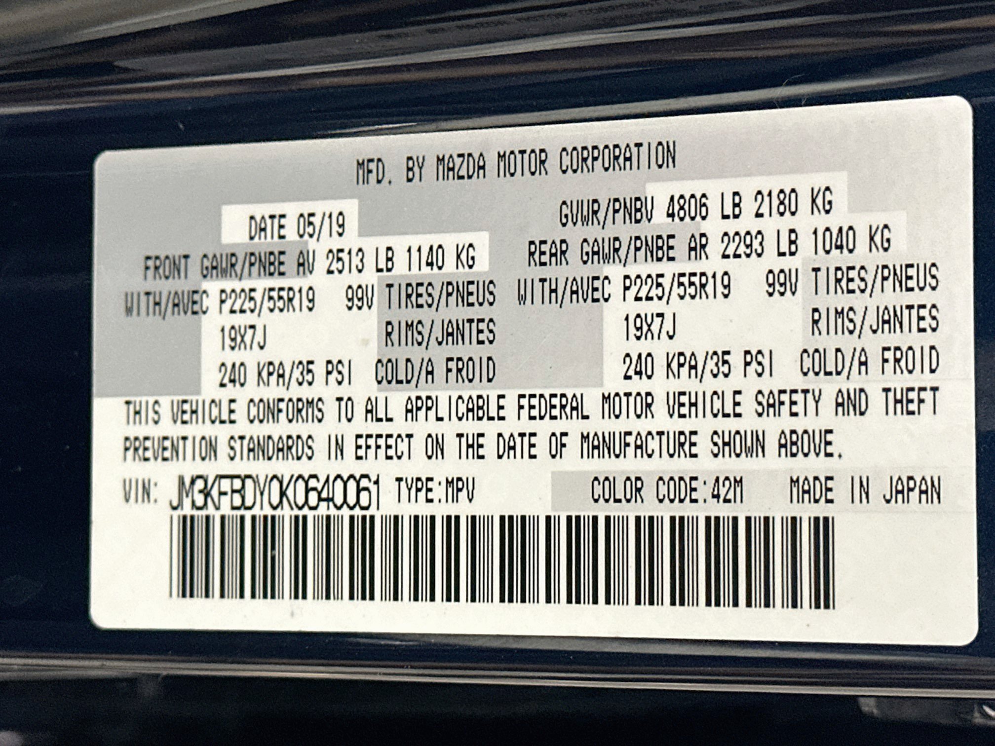 Used 2019 MAZDA CX-5 Grand Touring Reserve AWD/4WD image 12