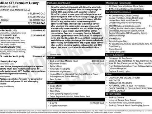 Used 2021 Cadillac XT5 Premium Luxury w/ Platinum Package image 6