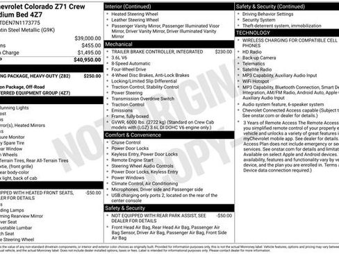 Used 2022 Chevrolet Colorado Z71 AWD/4WD image 32