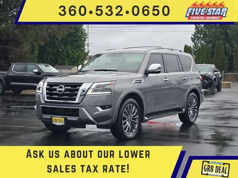 Used 2023 Nissan Armada Platinum w/ Captain's Chairs Package image 1