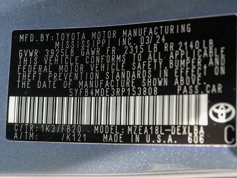 Used 2024 Toyota Corolla LE FWD image 38