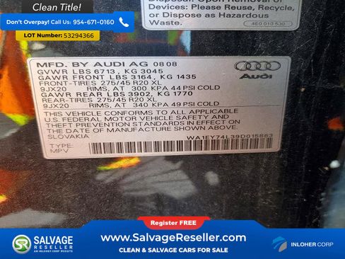 Used 2009 Audi Q7 3.6 AWD/4WD image 17