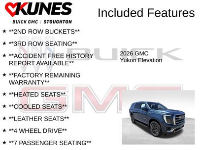 New 2026 GMC Yukon Elevation w/ Elevation Premium Package