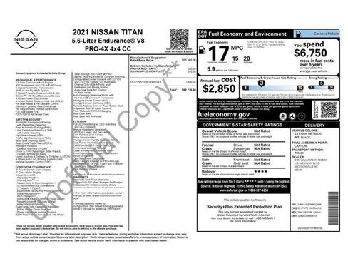 Certified 2021 Nissan Titan PRO-4X AWD/4WD image 10