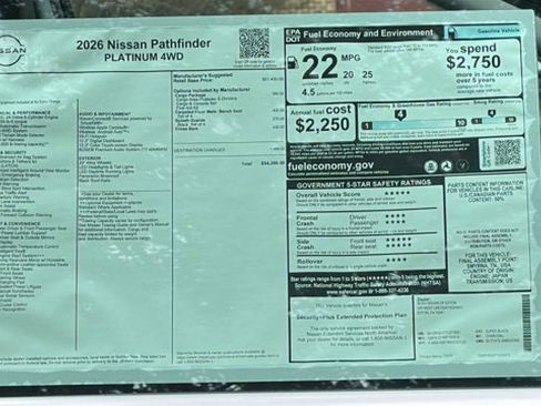 New 2026 Nissan Pathfinder Platinum image 13