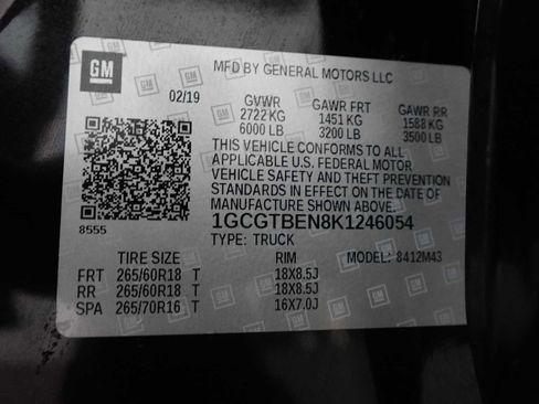 Used 2019 Chevrolet Colorado W/T w/ Custom Special Edition image 28