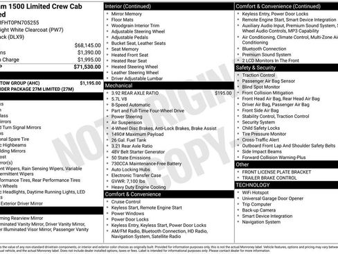 Used 2023 RAM 1500 Limited w/ Trailer Tow Group AWD/4WD image 2