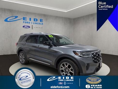 Certified 2025 Ford Explorer Platinum w/ Ultimate Package AWD/4WD image 1