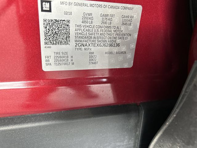 Used 2018 Chevrolet Equinox LT w/ Sun & Infotainment Package AWD/4WD image 33