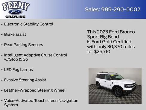 Used 2023 Ford Bronco Sport Big Bend w/ Convenience Package image 18