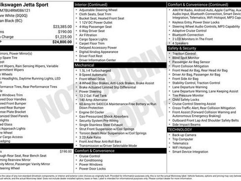 Certified 2024 Volkswagen Jetta Sport image 33