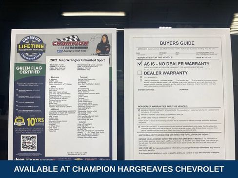 Used 2021 Jeep Wrangler Unlimited Sport AWD/4WD image 43