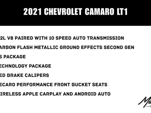 Used 2021 Chevrolet Camaro LT w/ RS Package RWD image 51