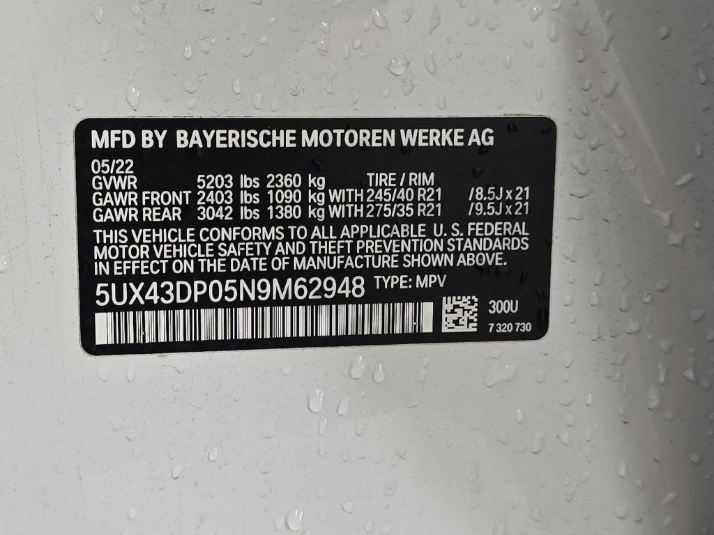 Certified 2022 BMW X3 sDrive30i w/ M Sport Package 2 RWD image 31