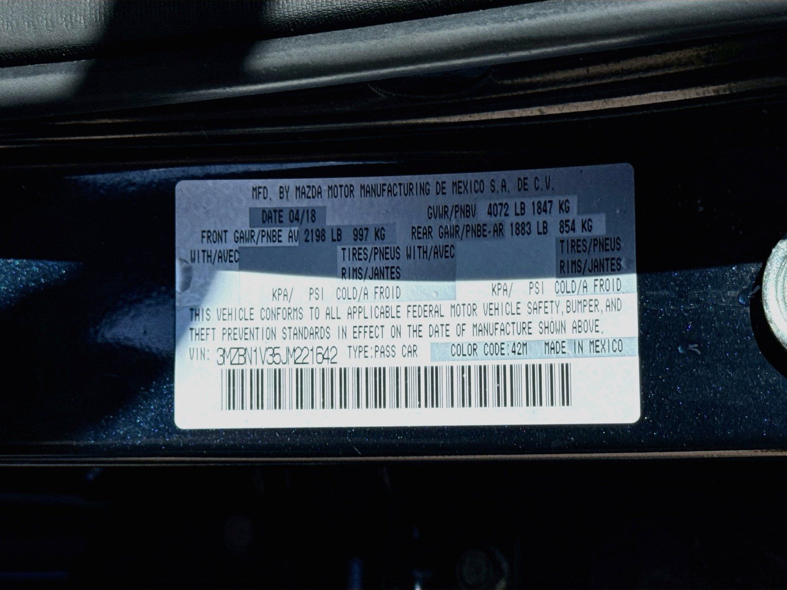 Used 2018 MAZDA MAZDA3 Touring FWD image 35