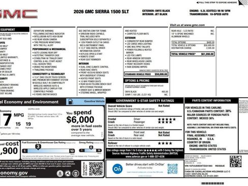 Used 2026 GMC Sierra 1500 SLT AWD/4WD image 2