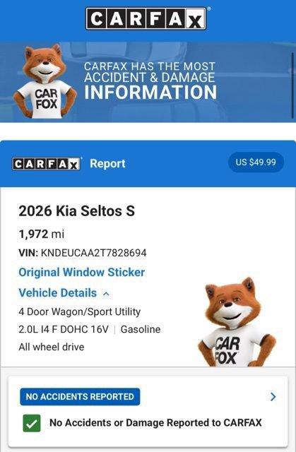 Used 2026 Kia Seltos S AWD/4WD image 6
