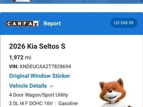 Used 2026 Kia Seltos S AWD/4WD image 6
