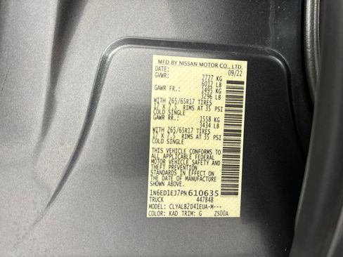 Certified 2023 Nissan Frontier SV w/ Midnight Edition Package image 32