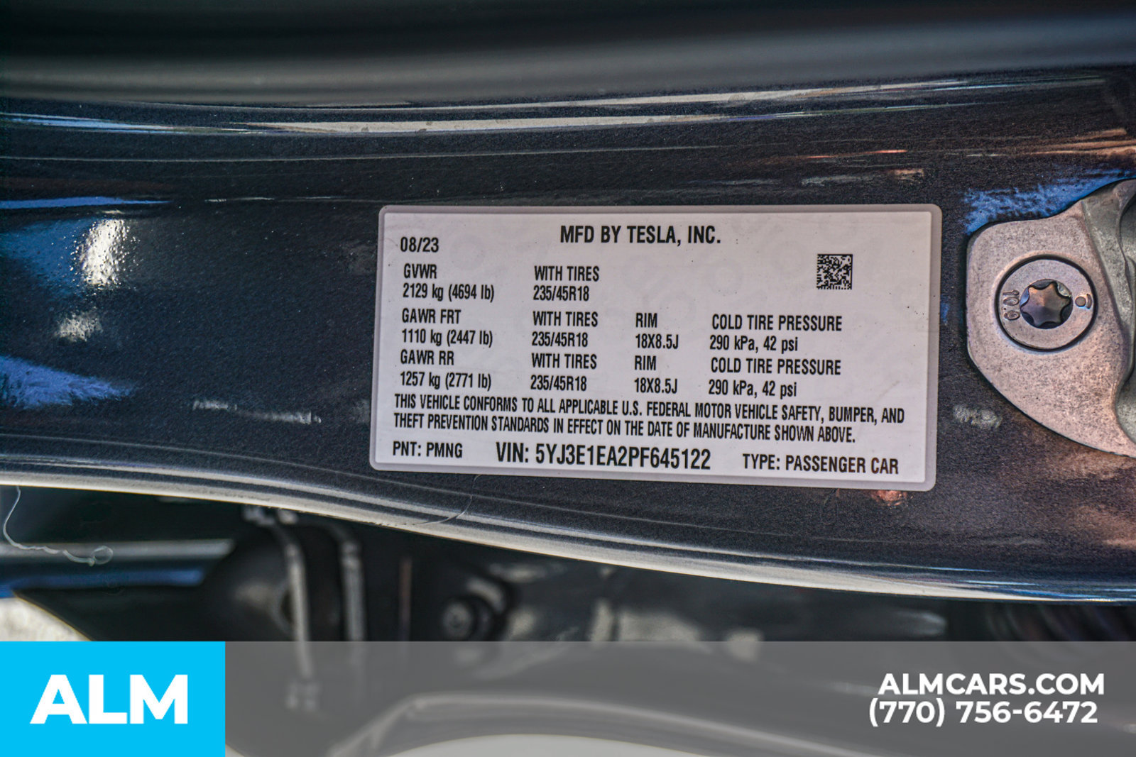 Used 2023 Tesla Model 3 Standard Range RWD image 61