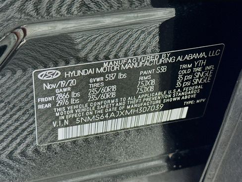 Used 2021 Hyundai Santa Fe SEL w/ Convenience Package FWD image 39