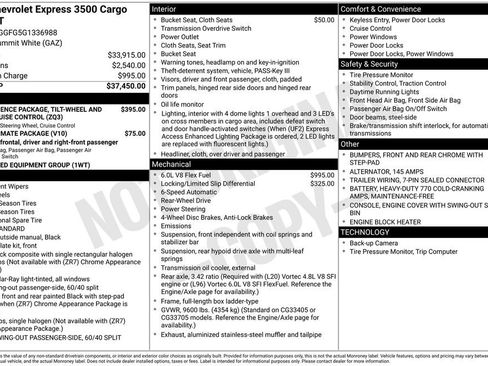 Used 2016 Chevrolet Express 3500 RWD image 5