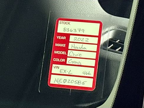 Certified 2022 Honda Civic EX-L image 26