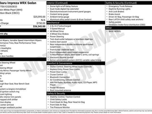 Used 2012 Subaru Impreza WRX Sedan image 9