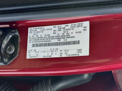 Used 2015 Ford F150 Lariat AWD/4WD image 35