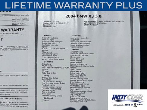 Used 2004 BMW X3 3.0i AWD/4WD image 16