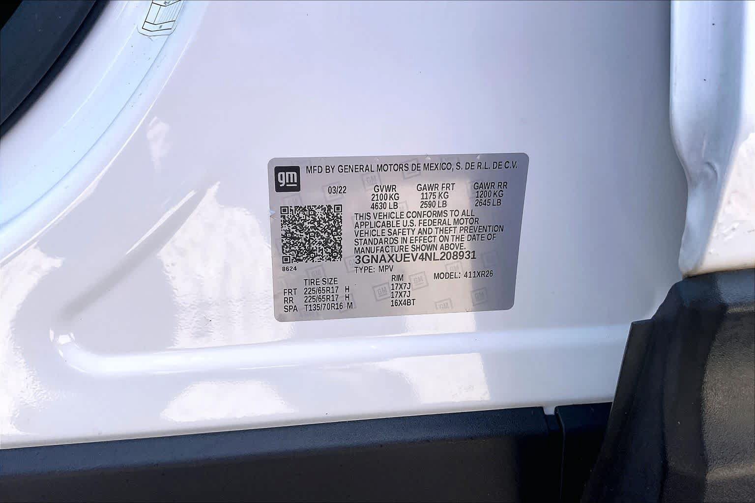Used 2022 Chevrolet Equinox LT AWD/4WD image 34