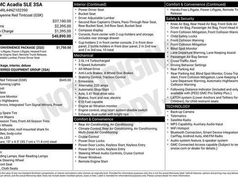 Used 2022 GMC Acadia SLE w/ Driver Convenience Package AWD/4WD image 18
