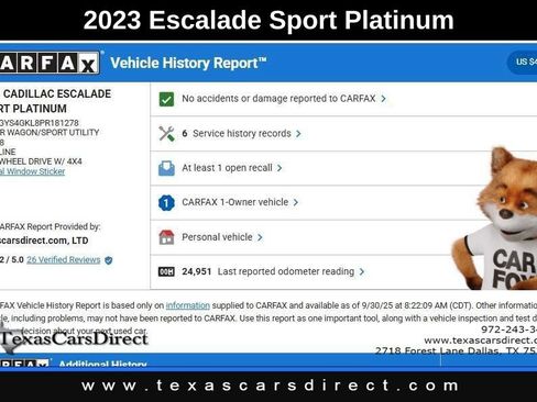 Used 2023 Cadillac Escalade Sport Platinum image 9