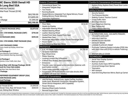 Used 2020 GMC Sierra 3500 Denali w/ Denali Ultimate Package AWD/4WD image 27